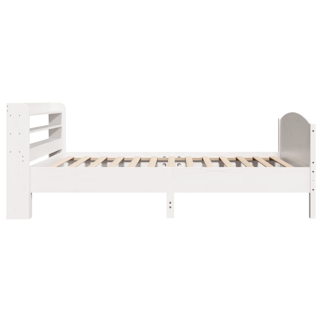 Letto senza Materasso Bianco 90x200 cm Legno Massello di Pino - homemem39