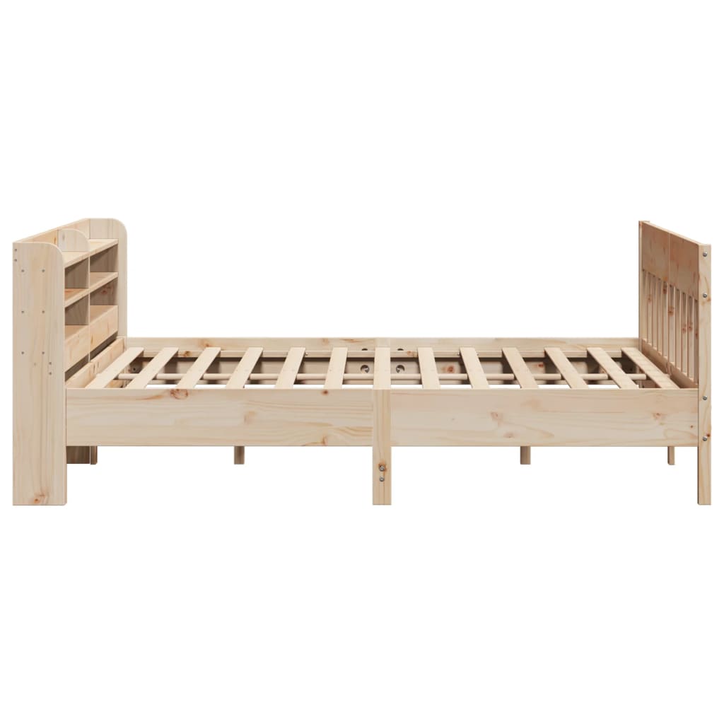 Letto senza Materasso 200x200 cm in Legno Massello di Pino | homemem39