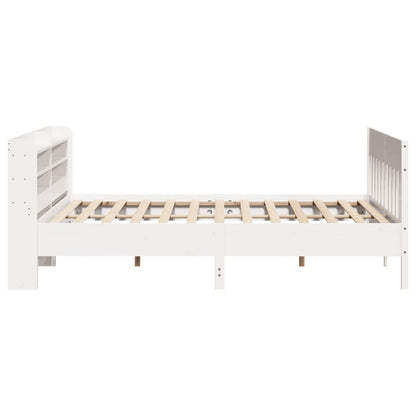 Giroletto senza Materasso Bianco 200x200 cm Legno Massello Pino | homemem39