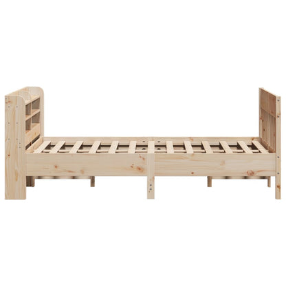 Letto senza Materasso 120x200 cm in Legno Massello di Pino - homemem39