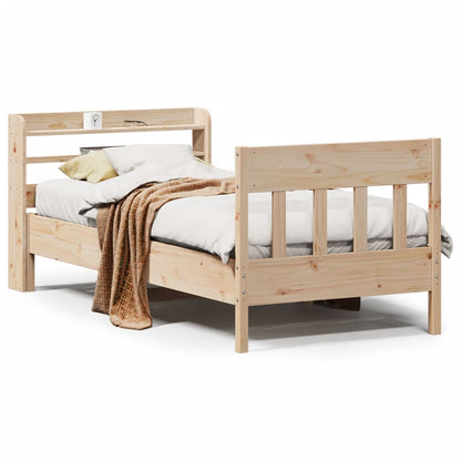 Letto senza Materasso 90x200 cm in Legno Massello di Pino - homemem39