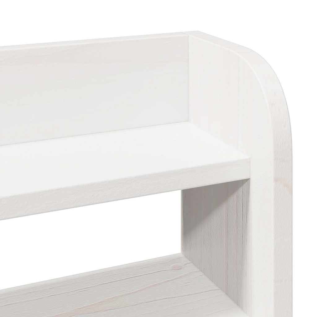 Giroletto con Testiera Bianco 150x200 cm Legno Massello di Pino | homemem39