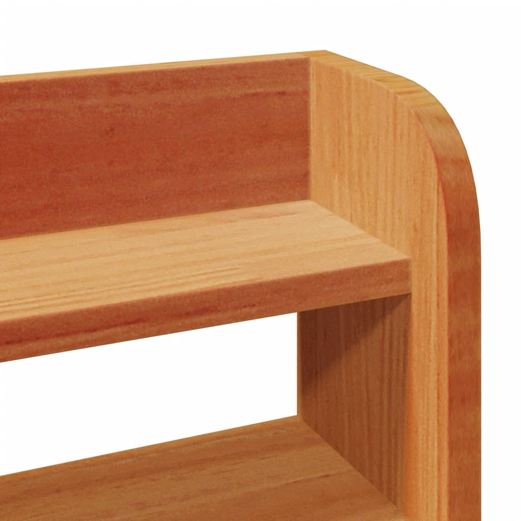 Giroletto con Testiera Marrone Cera 140x190 cm Massello Pino - homemem39