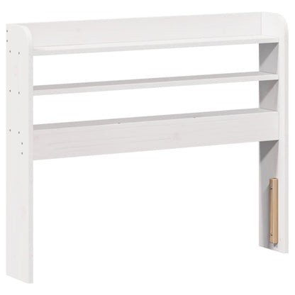 Giroletto con Testiera Bianco 90x190 cm Legno Massello di Pino | homemem39