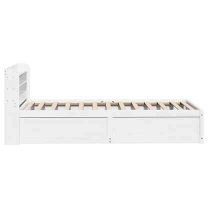 Giroletto con Testiera Bianco 90x190 cm Legno Massello di Pino | homemem39