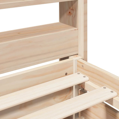 Letto senza Materasso 90x200 cm in Legno Massello di Pino - homemem39