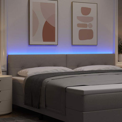 Testiera LED con strisce LED con testiera Talpa 200 cm Tessuto | homemem39