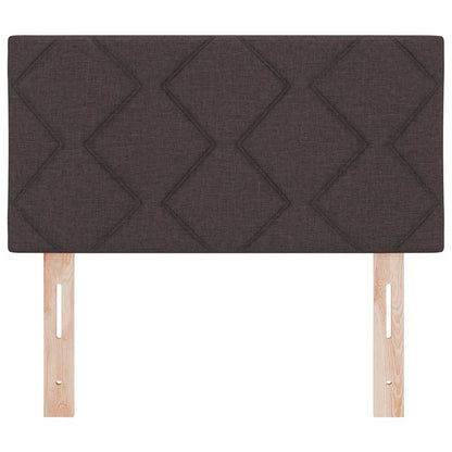 Testiera con luci a strisce a LED Marrone 80 cm Tessuto