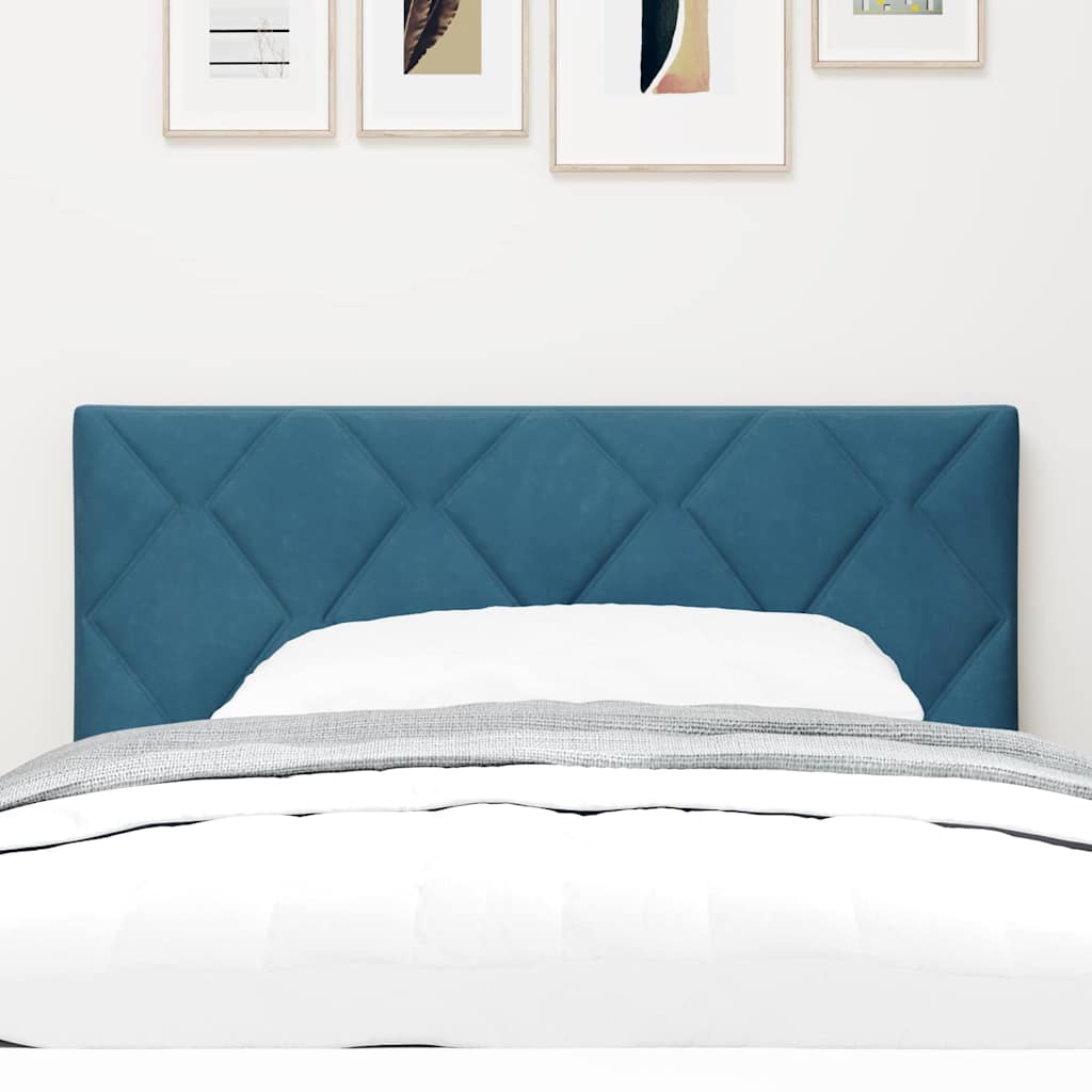 Testiera LED Blu Scuro 90 cm Velluto | homemem39