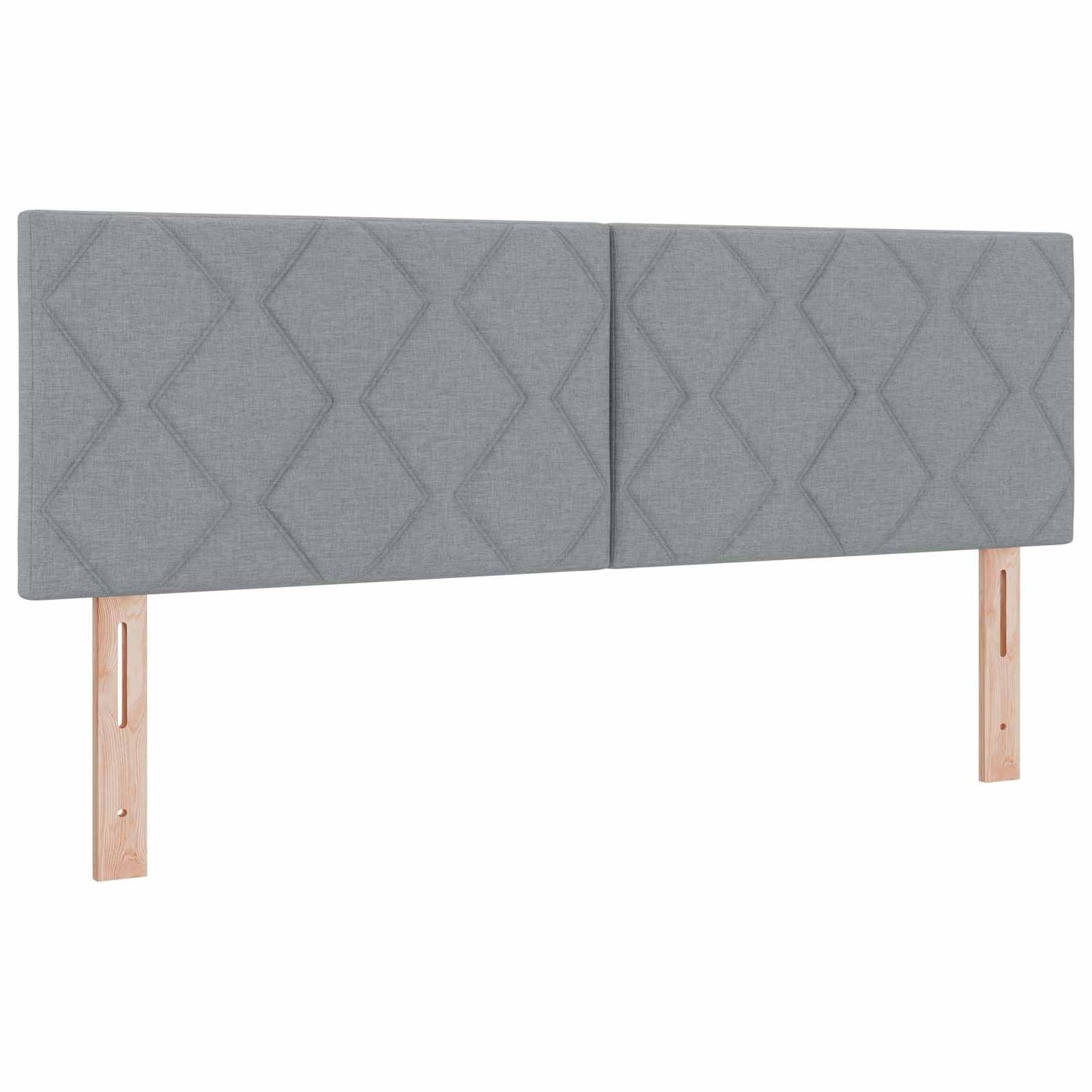 Testiera LED Grigio chiaro 144 cm Tessuto | homemem39
