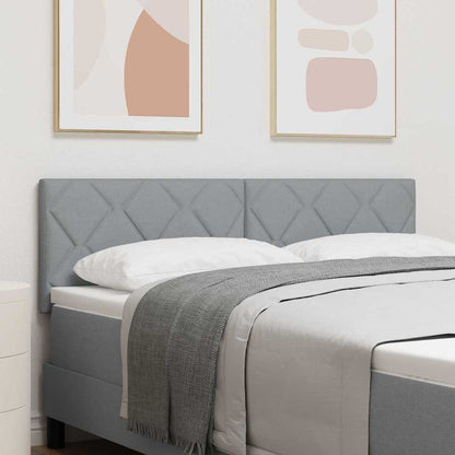 Testiera LED Grigio chiaro Tessuto | homemem39