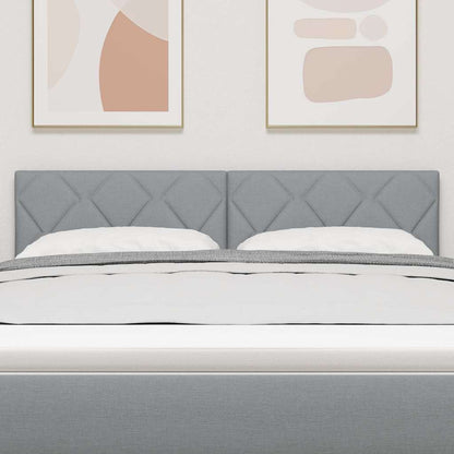 Testiera LED Grigio chiaro Tessuto | homemem39