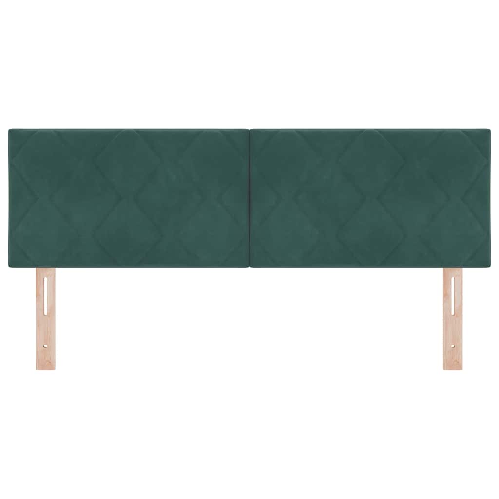 Testiera LED Verde Scuro 160 cm Velluto | homemem39