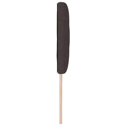 Testiera con luci a strisce a LED Marrone 180 cm Tessuto