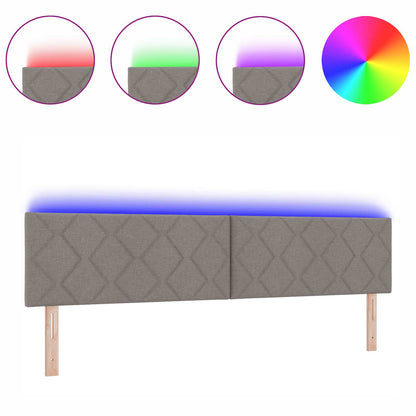 Testiera con luci a strisce a LED Talpa 200 cm Tessuto