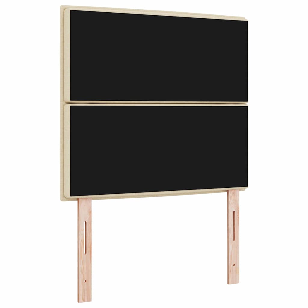 Testiera LED con luci a strisce a LED Crema 80 cm Poliestere - homemem39