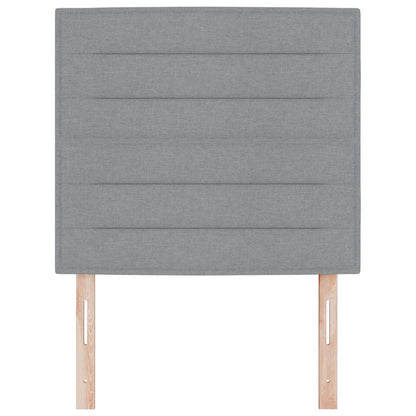 Testiera LED con testiera Grigio chiaro 90 cm Poliestere - homemem39