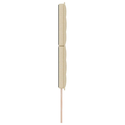 Testiera LED con strisce LED con testiera Crema 144 cm Tessuto | homemem39