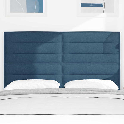 Testiera LED con strisce LED con testiera Blu 144 cm Tessuto | homemem39
