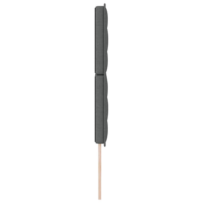 Testiera LED con strisce LED Grigio scuro 160 cm Tessuto | homemem39