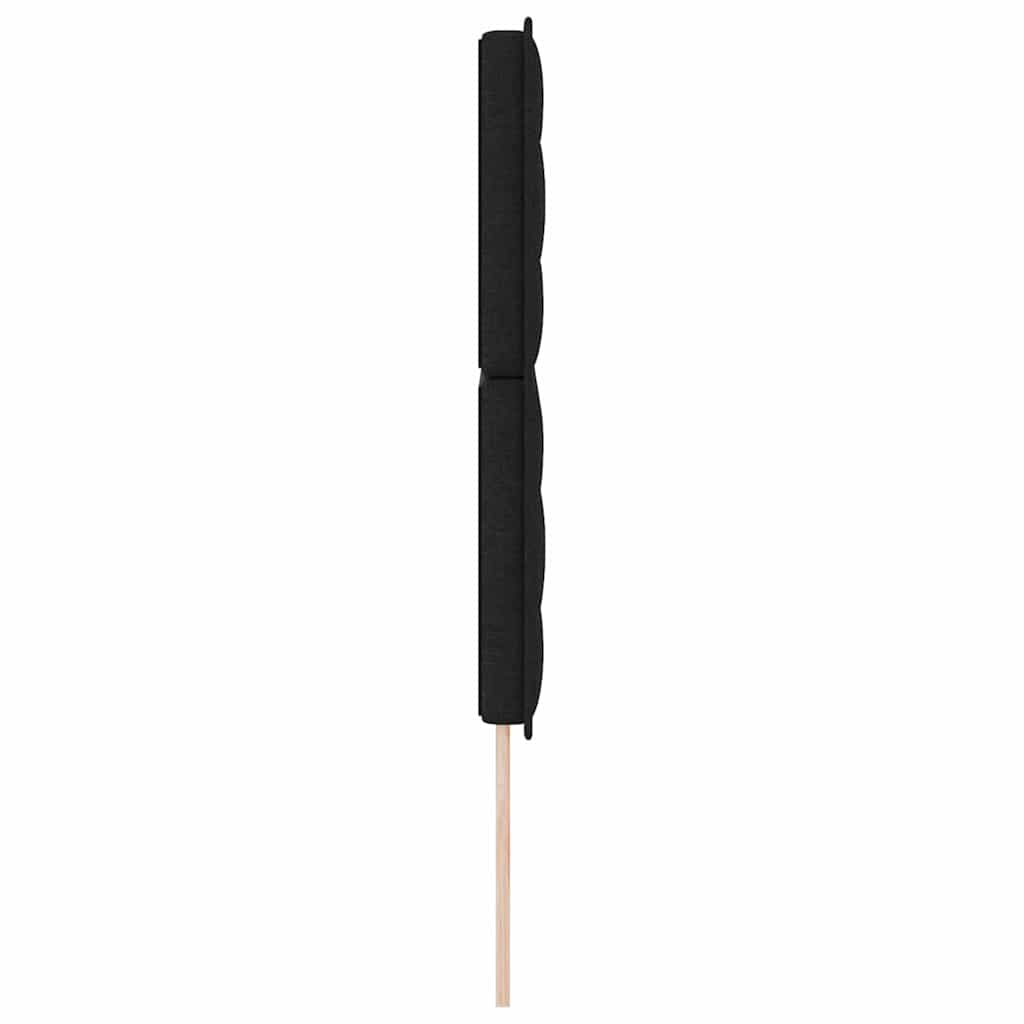 Testiera LED con strisce LED con testiera Nero 160 cm Tessuto | homemem39
