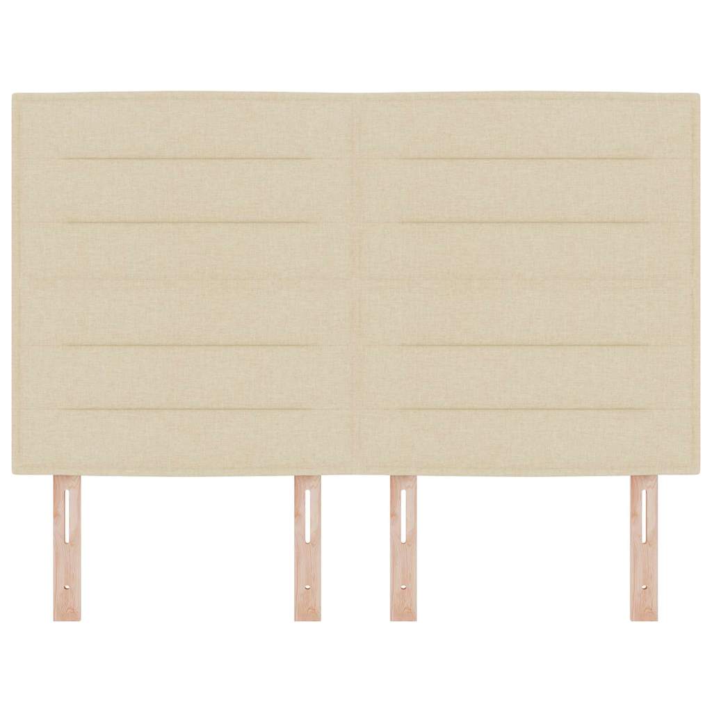 Testiera LED con luci a strisce a LED Crema 160 cm Poliestere - homemem39