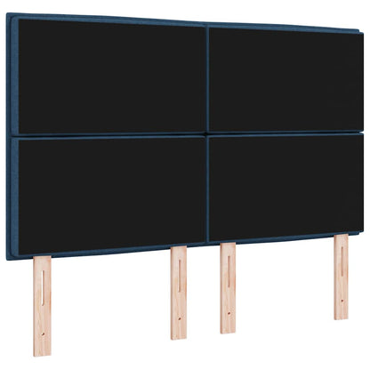 Testiera LED con strisce LED con testiera Blu 160 cm Tessuto | homemem39