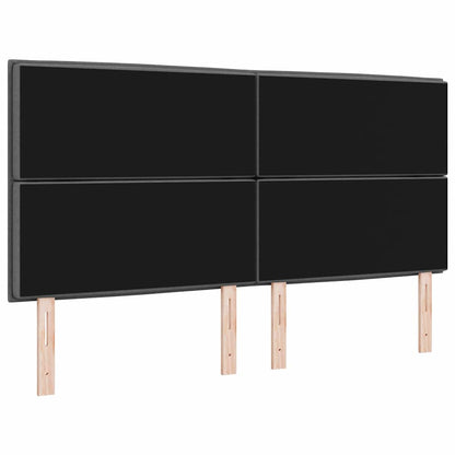 Testiera LED con strisce LED Grigio scuro 180 cm Tessuto | homemem39