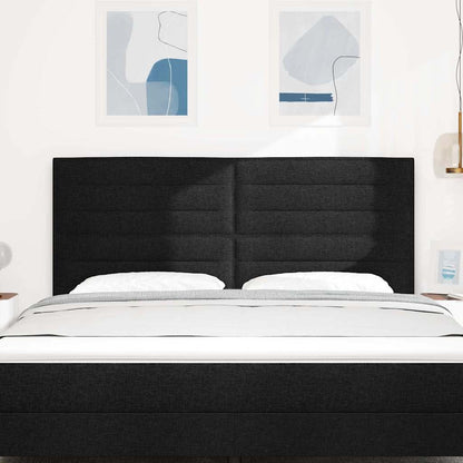 Testiera LED con strisce LED con testiera Nero 180 cm Tessuto | homemem39