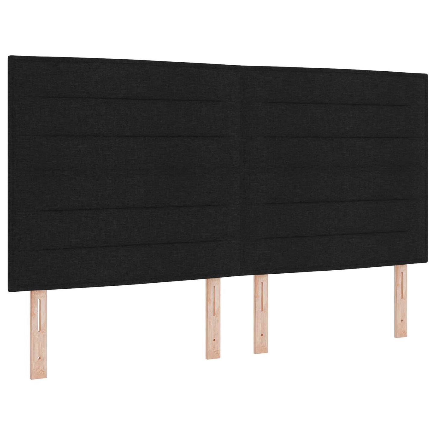 Testiera LED con strisce LED con testiera Nero 180 cm Tessuto | homemem39