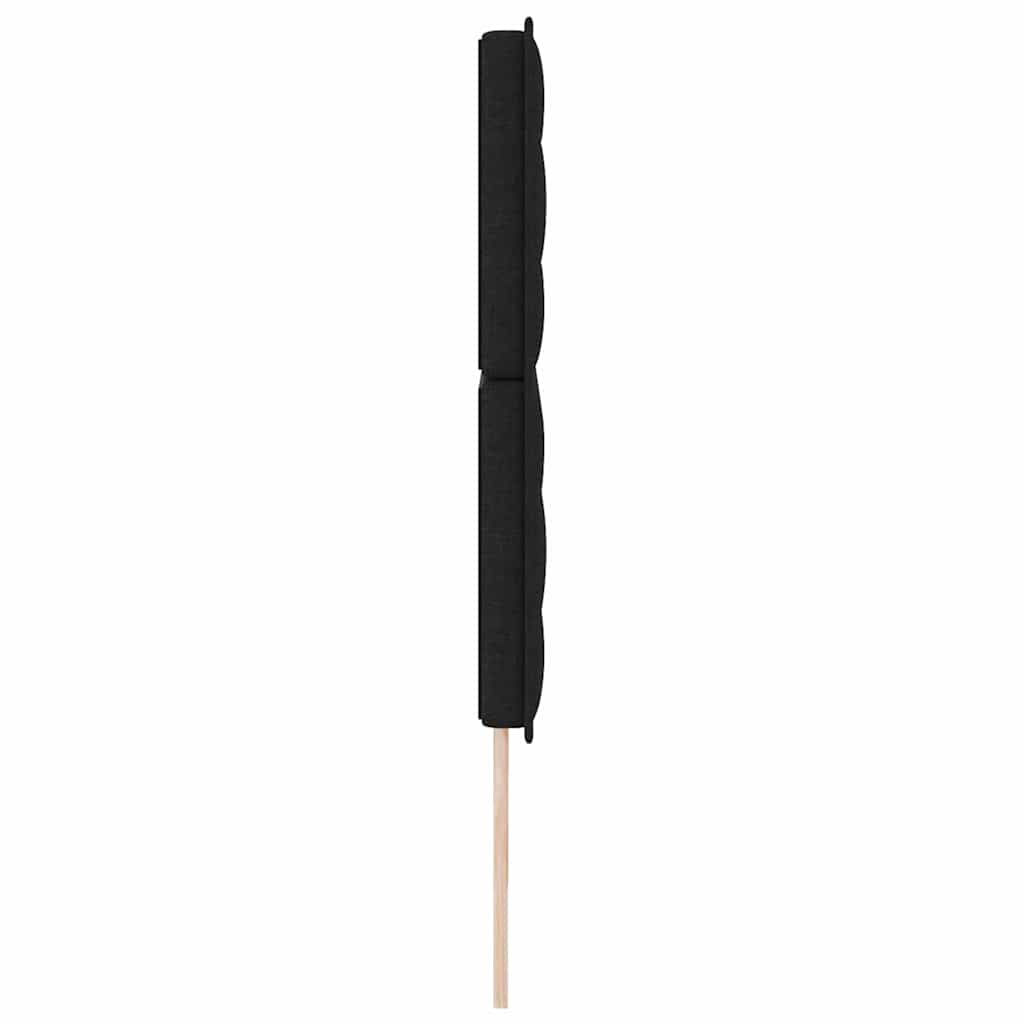 Testiera LED con strisce LED con testiera Nero 180 cm Tessuto | homemem39