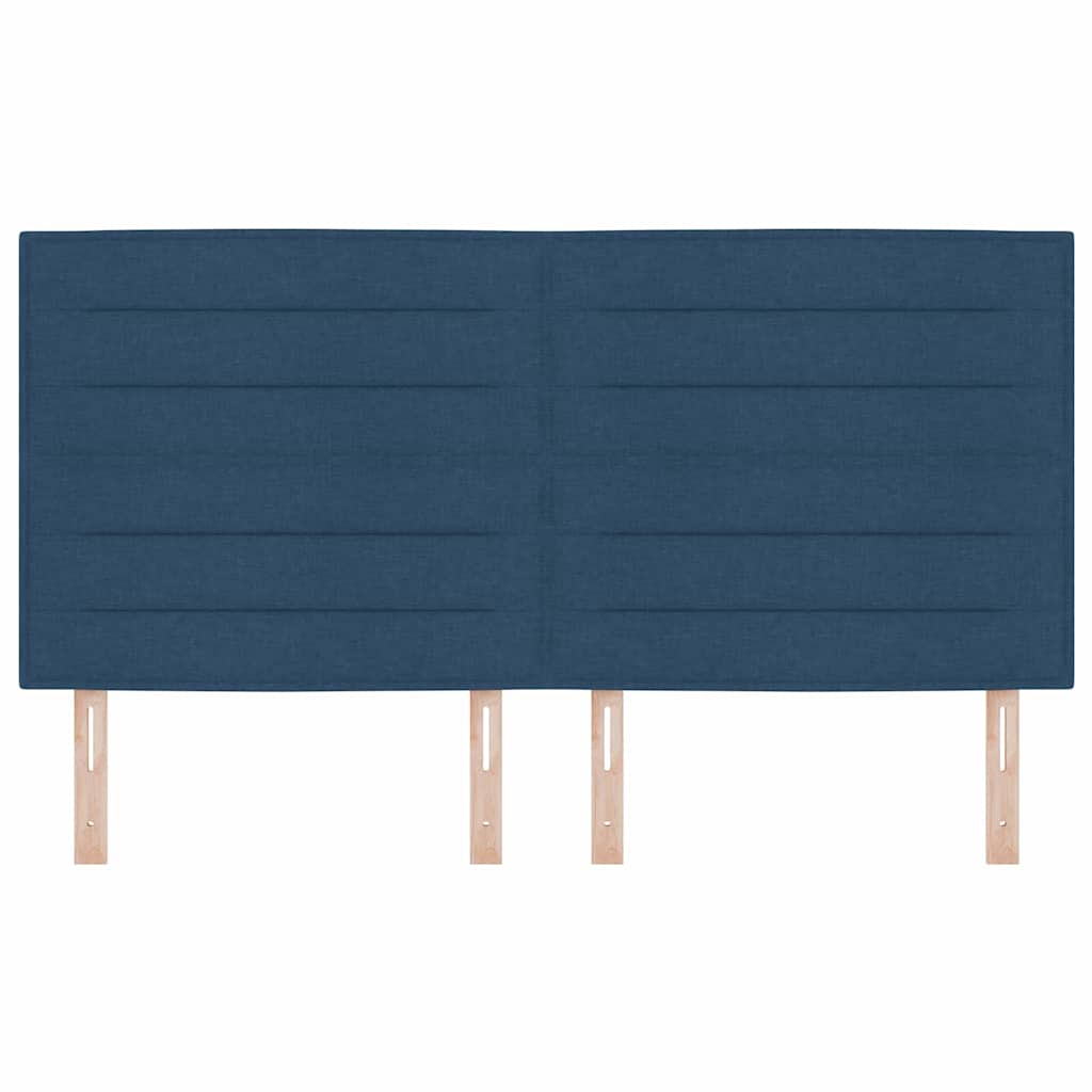 Testiera LED con strisce LED con testiera Blu 180 cm Tessuto | homemem39