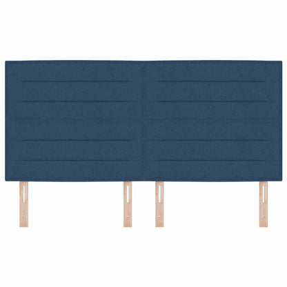 Testiera LED con strisce LED con testiera Blu 180 cm Tessuto | homemem39