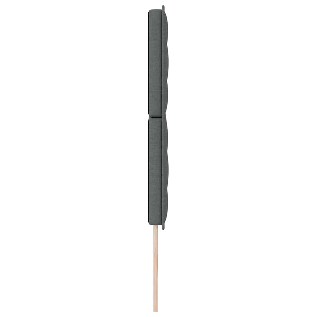 Testiera LED con strisce LED Grigio scuro 200 cm Tessuto | homemem39