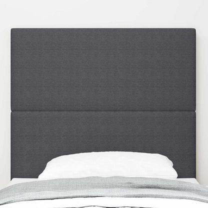 Testiera LED con testiera Grigio scuro 80 cm Tessuto in Cords | homemem39