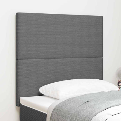 Testiera LED con testiera Grigio chiaro 90 cm Tessuto in Cords | homemem39