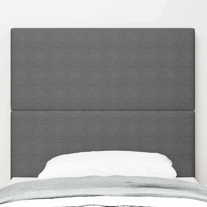 Testiera LED con testiera Grigio chiaro 90 cm Tessuto in Cords | homemem39