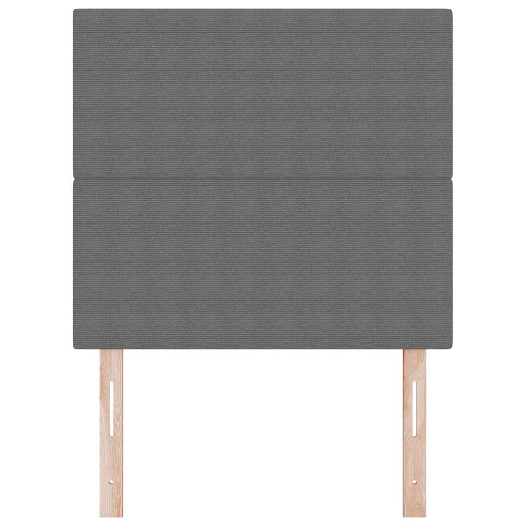 Testiera LED con testiera Grigio chiaro 90 cm Tessuto in Cords | homemem39
