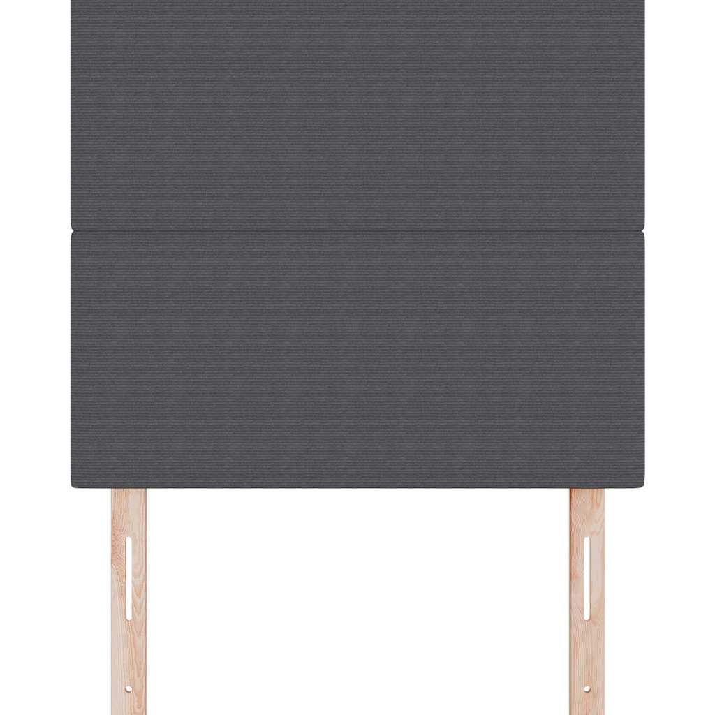 Testiera LED con testiera Grigio scuro 90 cm Tessuto in Cords | homemem39