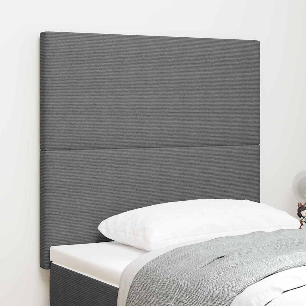 Testiera LED con testiera Grigio chiaro 100 cm Tessuto in Cords | homemem39