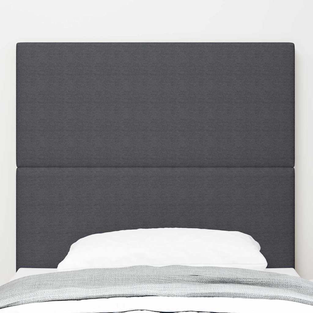 Testiera LED con testiera Grigio scuro 100 cm Tessuto in Cords | homemem39