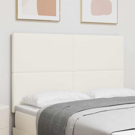 Testiera LED con strisce LED Crema 144 cm Tessuto in Cords | homemem39