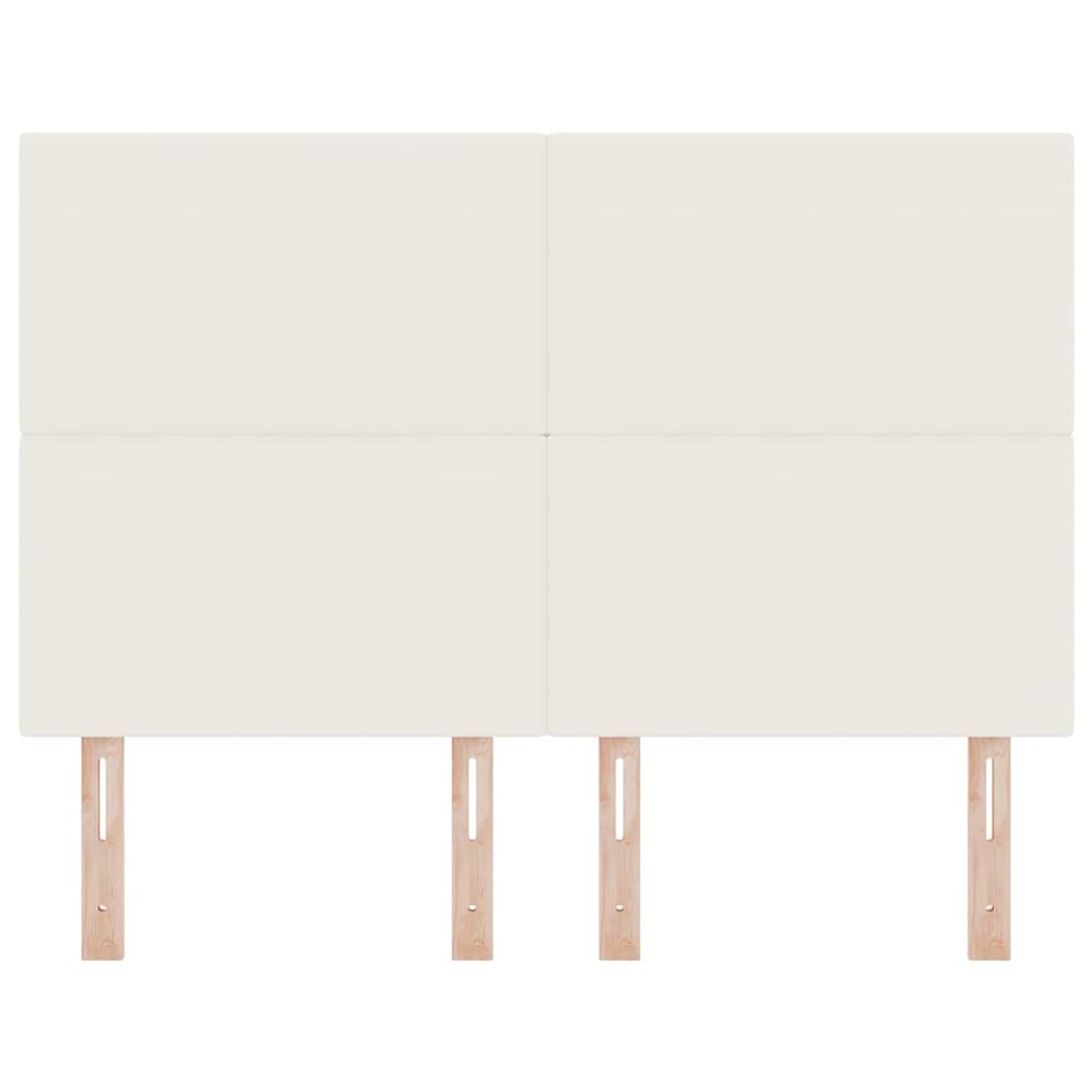 Testiera LED con strisce LED Crema 144 cm Tessuto in Cords | homemem39