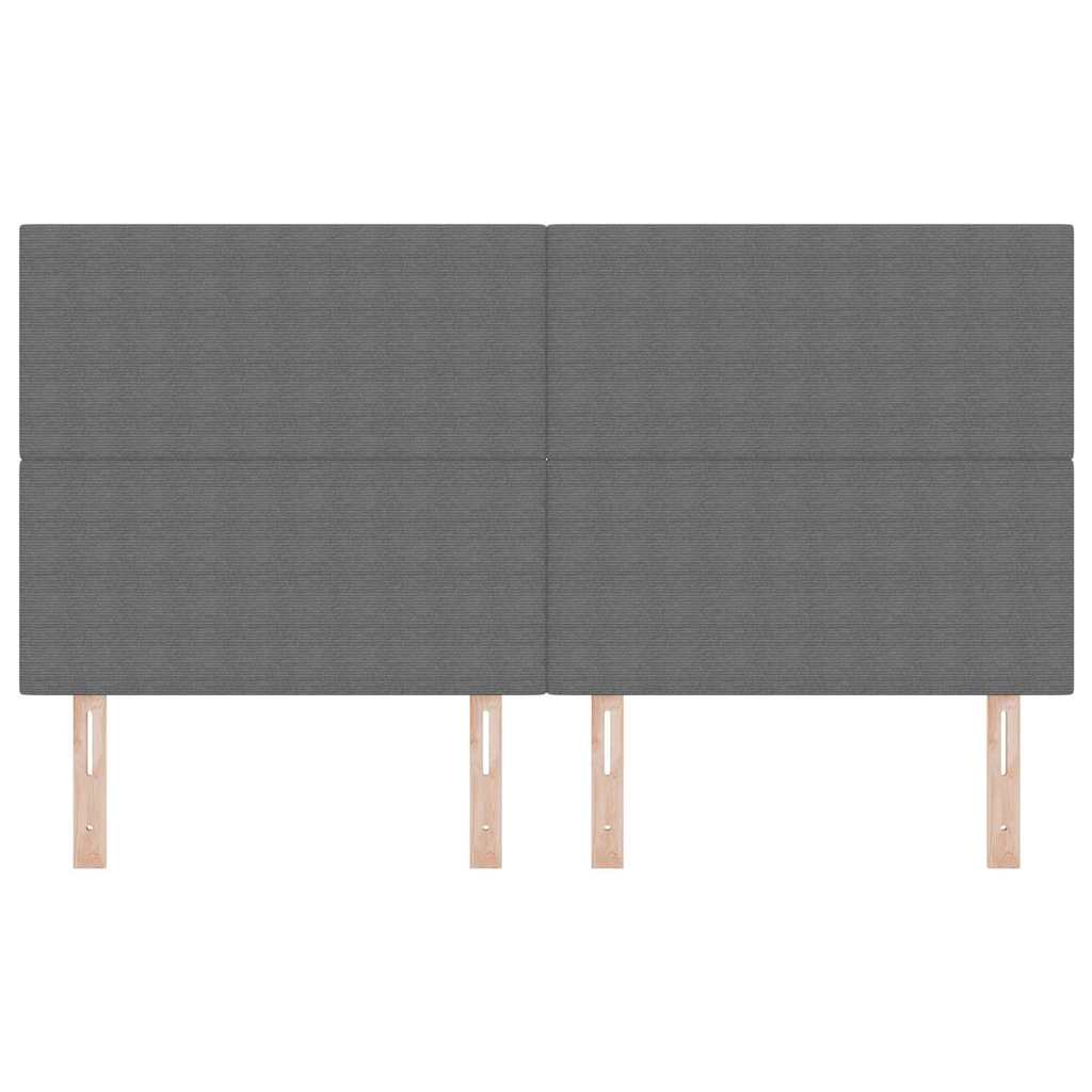 Testiera LED con testiera Grigio chiaro 180 cm Tessuto in Cords | homemem39