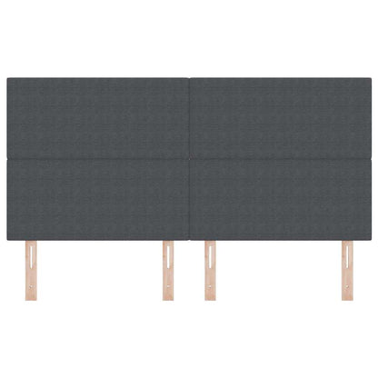 Testiera LED con testiera Grigio scuro 180 cm Tessuto in Cords | homemem39