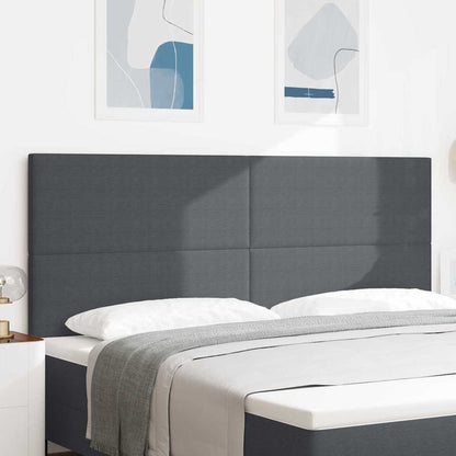 Testiera LED con testiera Grigio scuro 200 cm Tessuto in Cords | homemem39