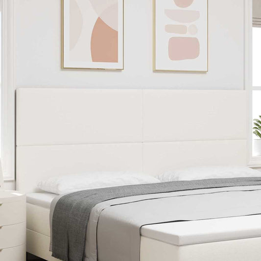 Testiera LED con strisce LED Crema 200 cm Tessuto in Cords | homemem39