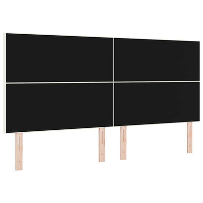 Testiera LED con strisce LED Crema 200 cm Tessuto in Cords | homemem39