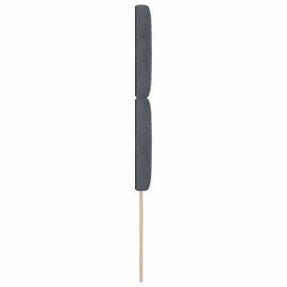 Testiera LED con strisce LED Grigio scuro 90 cm Velluto | homemem39