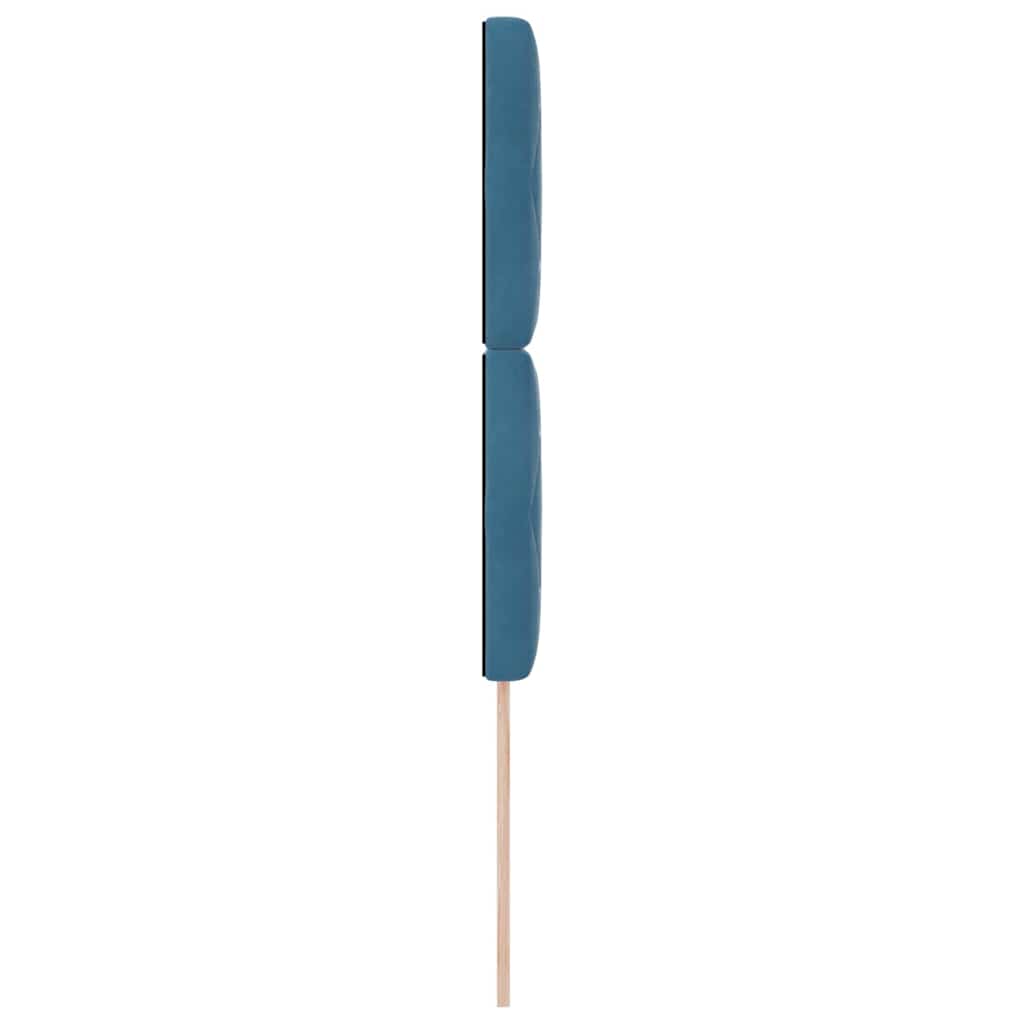 Testiera LED con strisce LED Blu Scuro 90 cm Velluto | homemem39